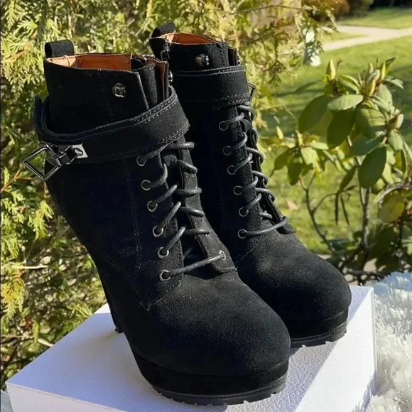 Aldo Panzano Platform Bootie - Black Suede - Picture 9 of 14